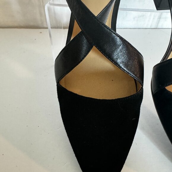 Naturalizer Women's Black Blakely Sandals Size 8.5 Ankle Strap 1" Block Heel Buc - Picture 6 of 13